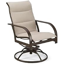 Winston Key West Padded Sling High Back Swivel Rocker Dining Chair
