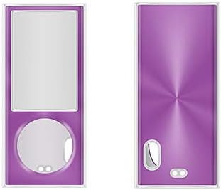 Case for Apple iPod Nano 5th Gen 2 Piece Snap On Hard Case Cover Screen Protector Guard (Purple)