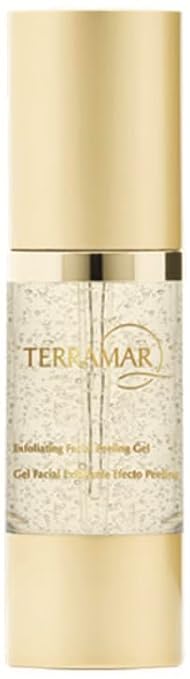 Terramar Exfoliating Facial Peeling Gel, 1.01 fl oz, Gentle AHA Exfoliator with Fruit Acids & Plant Extracts - Brightens, Smooths, Uneven Tone Corrector for Radiant Skin