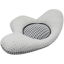 Lumbar Pillow Rebound Improve Spinal Posture Sleeping 3D Extended Buckwheat Hull Functional Pillow Bedroom Supply(Gray)