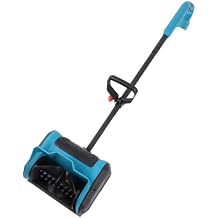FLEXMAN Electric Snow Blower, 600W Battery Powered Cordless Snow Removal Shovel, Adjustable Brushless Snow Blower for Effortless Snow Removal On Decks, Patios, Sidewalks, Steps