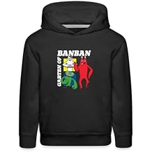 Garten of Banban - Character Squares Hoodie (Kids, Black, 12-14)