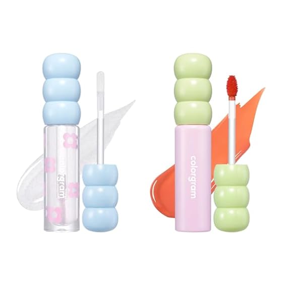 COLORGRAM Fruity Glass Tint Pearl Gloss Fruity Glass Tint 01 Flashing Apricot Bundle