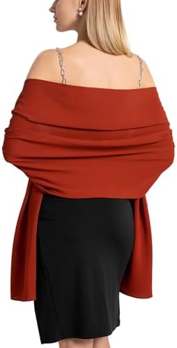 Yetoun Women Shawl Wraps for Evening Dresses, Wedding Shawls Chiffon Scarf Wrap Scarves