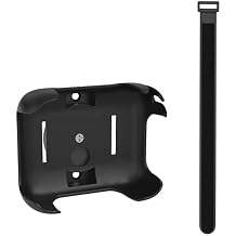 Magnetic Mount Holder for JBL Go 4 Speaker, 3 Mounting Options, Includes Removable Hook-and-Loop Strap and Mounting Screws, for Bike, Golf Cart or Wall, Black