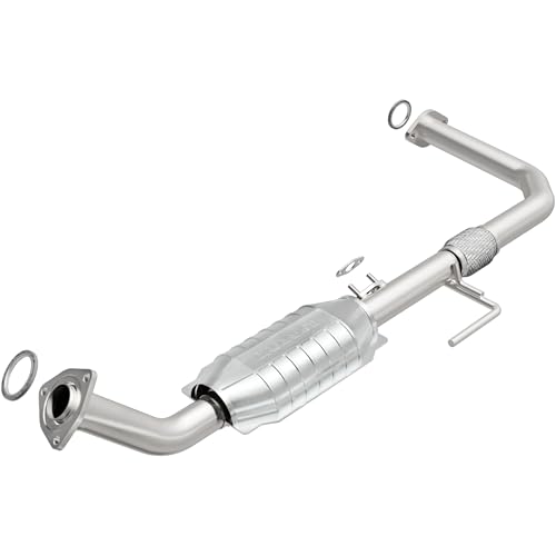 MagnaFlow Direct-Fit Catalytic Converter HM Grade FederalEPA Compliant 24404 - Stainless Steel 2in Main Piping, 46.8in Overall Length, No O2 Sensor - Tundra Truck HM Replacement