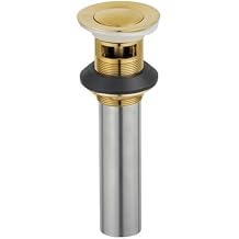 Kingston Brass KB6007 Complement Bathroom Sink Drain, Brushed Brass, 7.06 x 2.38 x 2.38