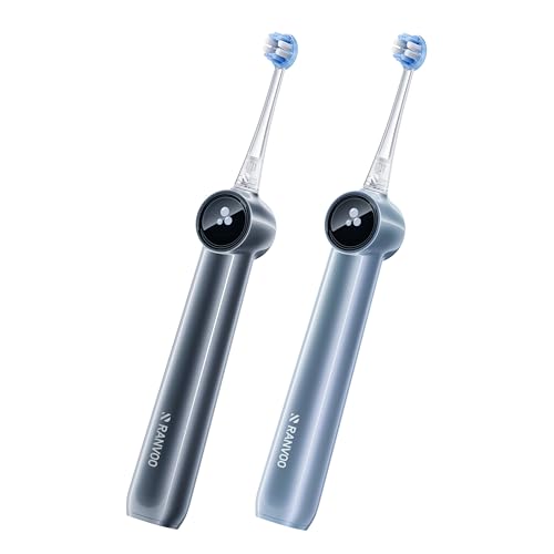 RANVOO Save $45 to Get AirJet II Electric Toothbrush Blue and Gray Together
