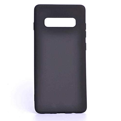 Spia Samsung Galaxy S10 Plus Case Black Premier Silicone Original Flexible Thin Improved Durable Anti-Shock Protector New Generation Design Samsung Galaxy S10 Plus, Black