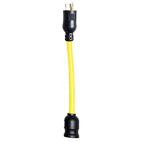 Utilitech Locking Y Adapter Cord Standard Outlet, 9 in