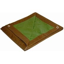 10 Pack Dry Top 11020 Medium Duty Tarp, 10x20 Feet, Brown/Green