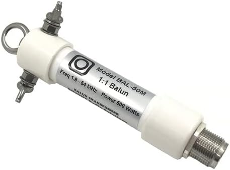 BAL-50M Mini Waterproof 500W 1:1 SSB HF Shortwave Antenna Balun 1.8-54MHz 160m -6m Barron