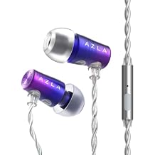 AZLA AZEL GEN 3 Gaming Earbuds with Mic Award-Winning IEMs Tuned for FPS Games Compatible with PS5, Xbox, PC Positional Audio & Clear Voice Chat Wired Gaming Headset for Gamers (Purple Blue G)