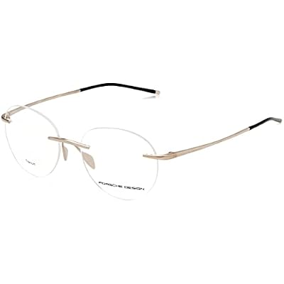 Porsche Design P8362-B Titanium Eyeglasses Mens Gold Rimless 55mm
