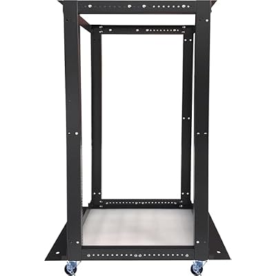 Sysracks Open Frame Server Rack 27U - Adjustable 19-inch Rackmount for Data Center, Network, and Home Server - 440lb Capacity, Vented - Ideal for IT Equipment, Servers, Networking Gear Relay