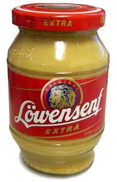 Loewensenf Extra Mustard German Xhot, 9.3 oz.