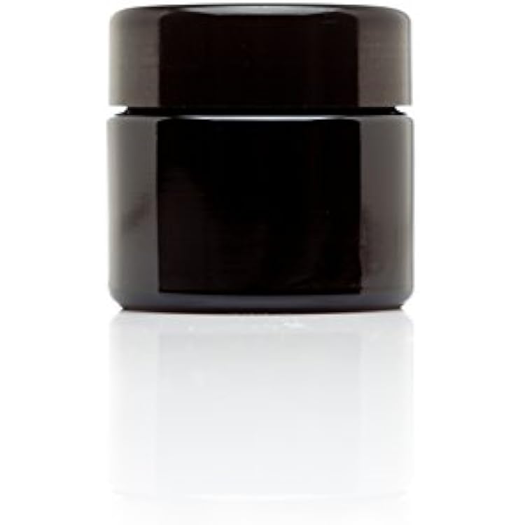 Infinity Jars Classic Black Glass Jar 30 ml 1 fl OZ Ultraviolet Airtight Smell Proof, Refillable Screw Top Container for Long-Term Storage of Coffee, Spices, Tea, Dried Goods, Kitchen Jar