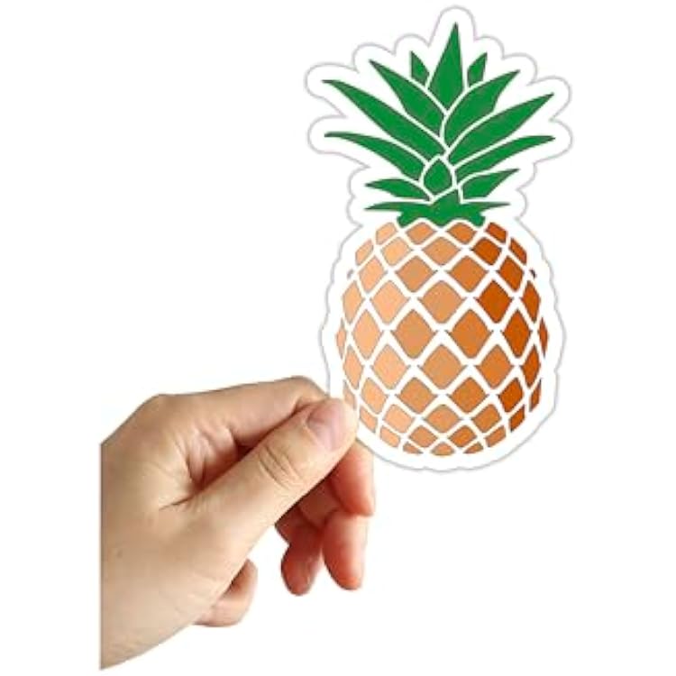 Pineapple Sticker Laptop Waterbottle Phone Notebook Stickers Funny Meme Tropical Food Vacation Fruity Decals