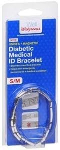 Walgreens Diabetic Medical ID Bracelet, S/M, 1 ea