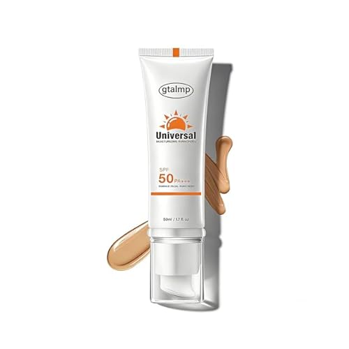 Tinted Sunscreen SPF 50 for Face, Daily Sheer Coverage with Natural Finish, Lightweight Glow & Hydrating Skincare, No White Cast for Women Travel Work Commute