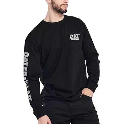 CAT Mens Trademark Banner Lightweight Long Sleeve T-Shirt