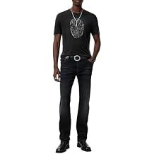 John Varvatos Men's Chain Skull Tee