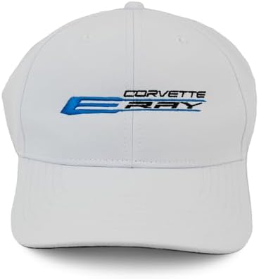 C8 E-Ray Corvette Hat White Cap
