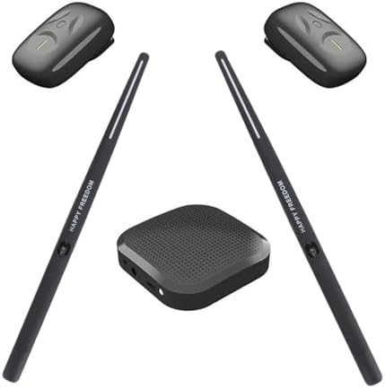 Electric Air Drum Set Portable Electronic Virtual Drum Kit Electric Air Drum Set Sticks with Drumsticks VR Drums for Beginners Children and