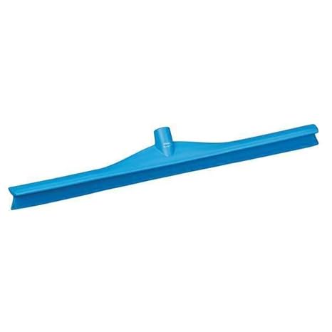 Vikan 71703 Rubber Polypropylene Frame Single Blade Squeegee, 28", Blue