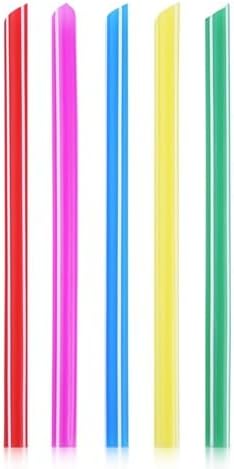 RiverBlue Extra Wide Bubble Tea & Smoothie Straws 100 Count, Assorted Colors, Individually Wrapped Ideal for Boba Tea, Milkshakes, Slushies & Frozen Drinks