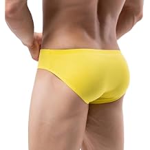 Men's Cotton Underpants Low Waist Ultra Thin Panties Sexy Sports Bikini Briefs Underwear