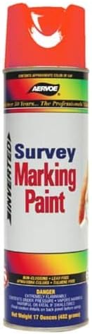 Aervoe 201 20-Oz Non-Freezing Operational Up to 14F Survey Marking Paint, Red