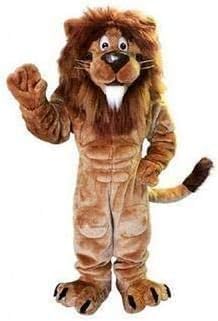 Muscle Lion Suit Animal Mascot Costume Party Carnival Costumes With Fan Inside the Head
