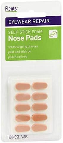 Flents Nose Pads Self-Stick Foam Pads Peach - 2/Packs of 5 Pair