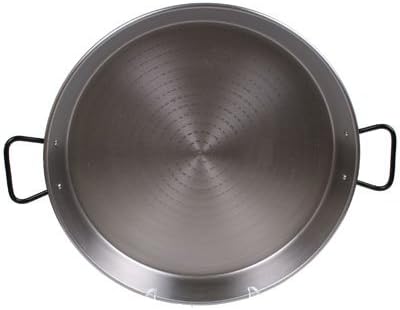 Garcima Polished Steel Paella Pan, Grey, 65 cm