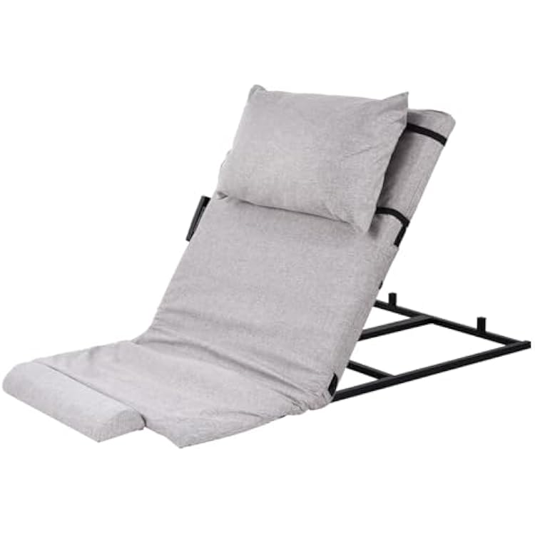 Electric Lifting Bed Backrest - Sit-up Bed Back Rest - Electric Auxiliary Backrest with Remote Control, Cushion and Foot Pad Included for Handicap Patient