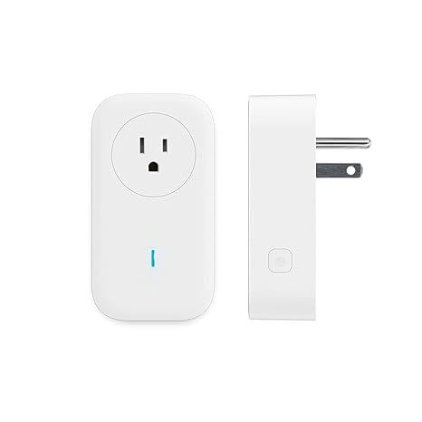 SP1 Smart Plug, WiFi Outlet Socket Remote Control, Compatible with Alexa & IFTTT, Energy Monitoring and Timer Function, Delayed Switch, Temperature Monitoring (2.4G WiFi only, No hub Required)
