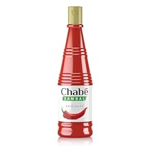 Chabe Sambal Chili Hot Sauce, 10.9 Oz, Spicy Sriracha Style, No MSG, Gluten Free, Vegan, Made with Chili & Garlic, Halal