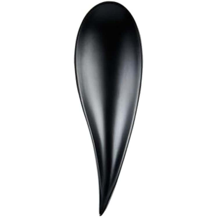 Voga 4.3 x 1.8 x 1.8 Inch Tasting Spoons, 10 Teardrop Appetizer Tasting Spoons - Premium, Versatile, Black Melamine Sample Spoons, Top Rack Dishwashable, For Appetizer Or Desserts - Restaurantware