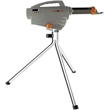 Zooka ZS720 Baseball Pitching Machine - Throws Balls 10-50 MPH - Cordless Battery Powered Pitching Machines for Youth Baseball - Adjustable Pitching Machine Baseballs - Tall Telescoping Tripod