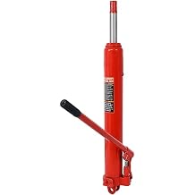 8 Ton Hydraulic Long Ram Jack with Single Piston Pump and Clevis Base, Engine Hoist Cylinder Hydraulic Ram Cylinder for Engine Lift Hoists, Hydraulic Garage/Shop Cranes, Mechanical, Farm