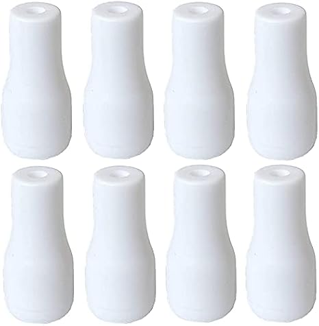 20pcs Cord Tassel White Plastic Window Blind Cord Knobs Drops Pull End for Roman Shades Curtain Crafts Drawstring Tassels