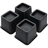 BTSD-home Bed Risers 3 Inch Heavy Duty 4 Pack, Under Bed Storage Furniture Risers for Bed Sofa Chair Table Desk Legs, 2000 lbs, Up to 2000 lbs
