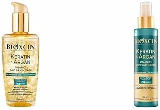 Bioxcin Keratin & Argan Onarıcı Saç Bakım Yağı 150 Ml - Yıpranmış Ve Hasar Görmüş Saçlar ve Bioxcin Keratin & Argan Onarıcı Sıvı Saç Bakım Kremi 150 Ml Yıpranmış Ve Hasar Görmüş Saçlar