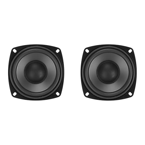 Car Speakers, Pack of 2 400W High Powered Car Loudspeakers Midrange System External Magnetic Type Coaxial 4 in Car Loudspeakers Replacement for Car Truck Traveling Driving, Black
