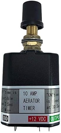 Pactrade Marine Aerator Timer Switch for Livewell Aerator Pump Plus | Manual/Auto with Adjustable Cycles | Multipurpose 12V Timer Switch for 10A Loads | Fishing Boats, Portable Bait Tanks, More