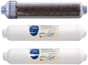 3 Replacement Inline Filters for Aqua True Blue Portable & Mini RODI Reverse Osmosis 2"x10"