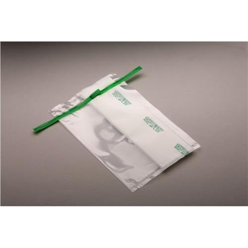 Labplas EFL-5590E TWIRLEM Ecolo LDPE Sampling Bag, Sterile, Safety Tabs, Clear, Closure with 1 Round Wire and 1 Flat Wire, 22 oz. Capacity, 3 mil Thick, 5.5 W x 9 L, 2 Pack of 500 Pack of 1000