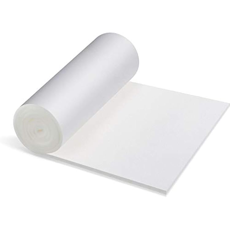 Patelai Cushion Sheet Upholstery Foam High Density Foam Padding Seat Replacement Upholstery Wrap Sponge Padding for Cushions Chairs Packing Storage and Shipping79 x 16 x 0.4 Inch,White