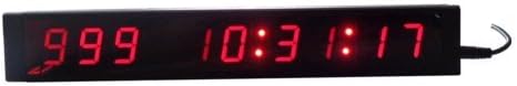 LED Digital Days Countdown Clock 1" 9 Digits Red Color wall Clock Day Events with Remote Control